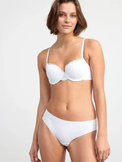 Bh>Lindex Akleja Balconette Bh Med Spets White