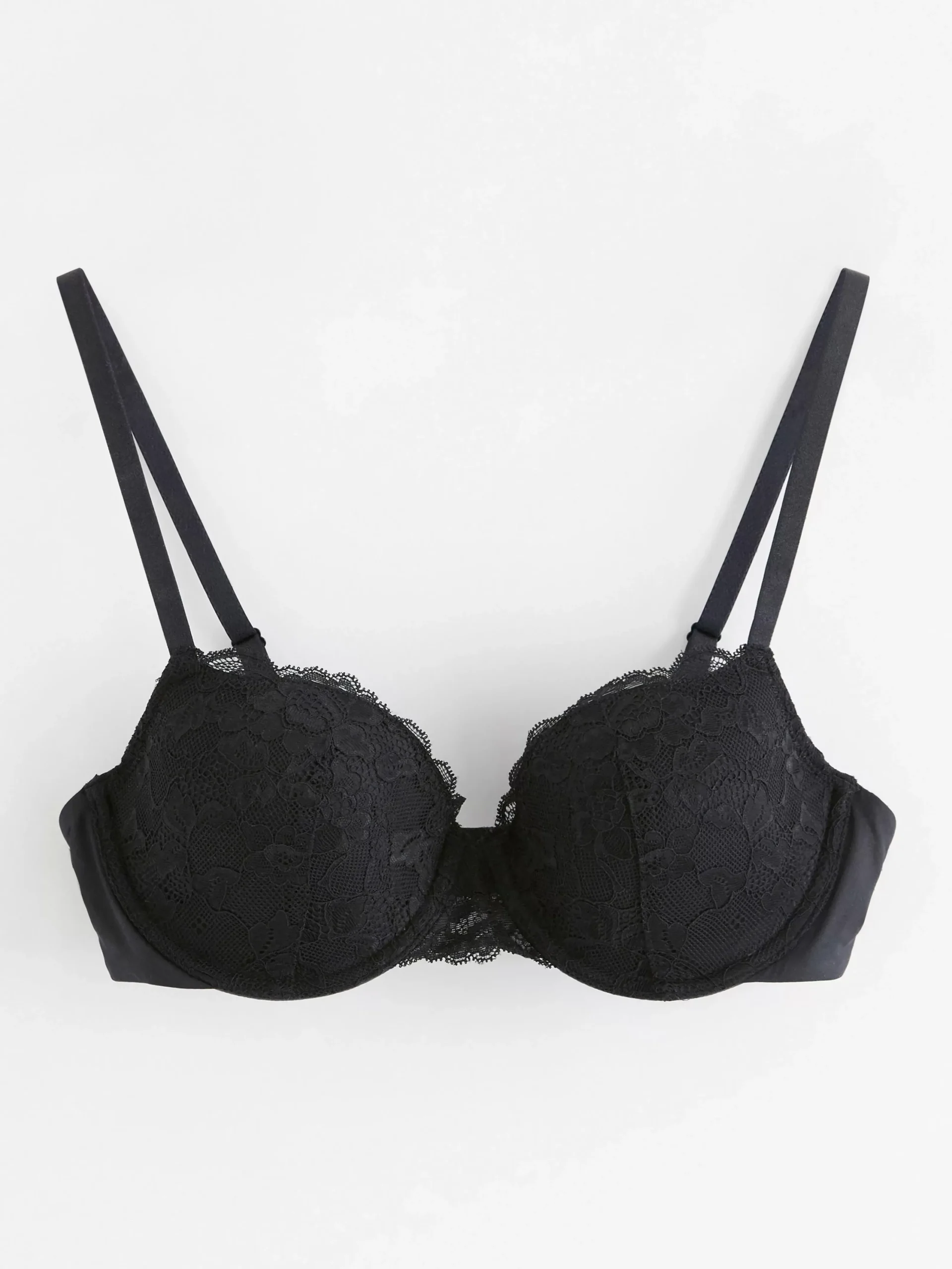 Bh>Lindex Akleja Balconette Bh Med Spets Black