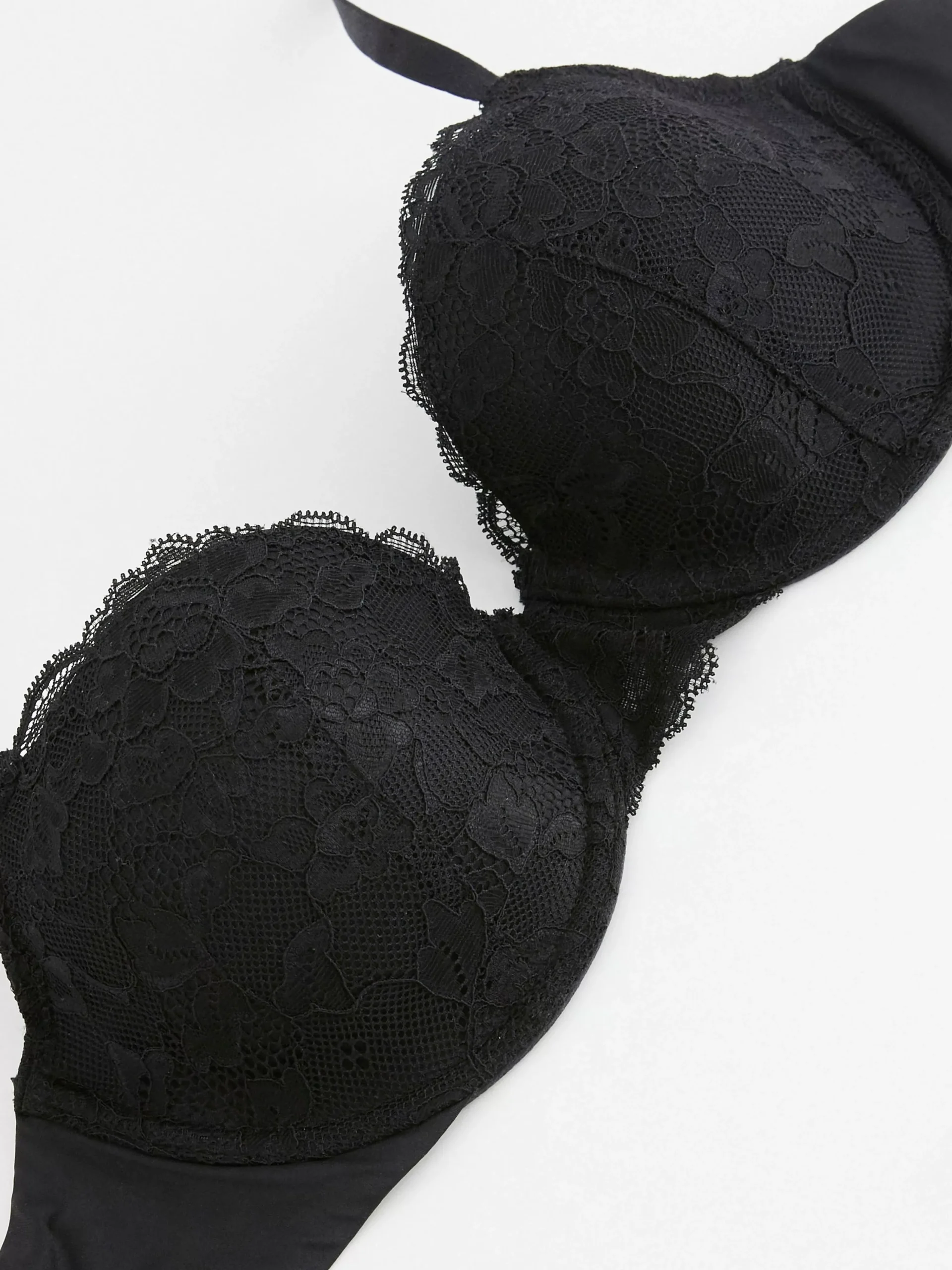 Bh>Lindex Akleja Balconette Bh Med Spets Black