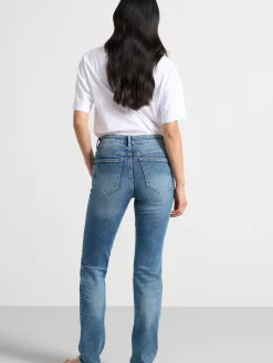 Jeans>Lindex Alba Slim Straight Jeans Denim Blue