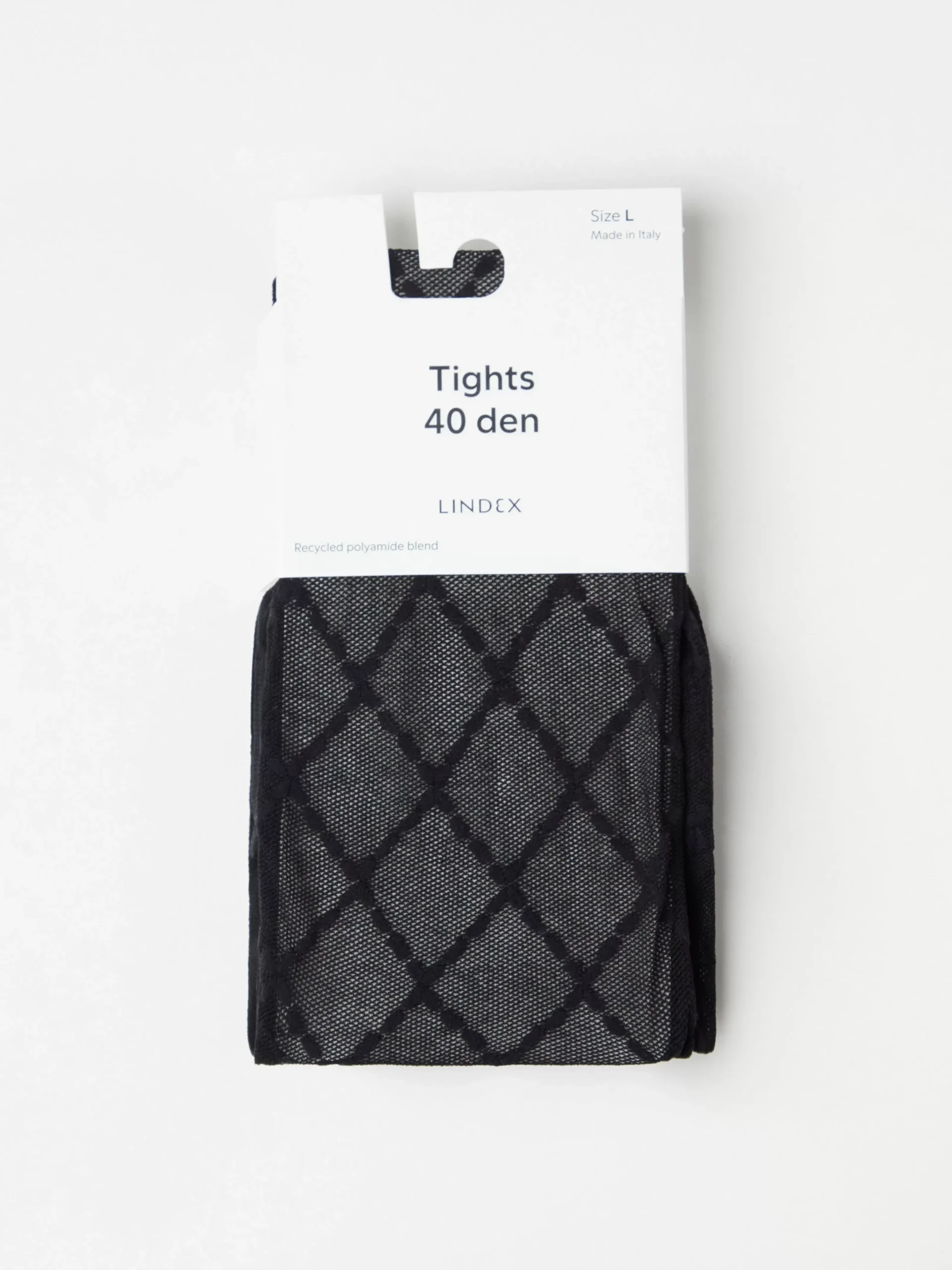 Strumpbyxor & Leggings>Lindex Argylemonstrade Strumpbyxor 40 Denier Black