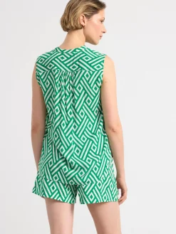 Blusar & Skjortor>Lindex Armlos Blus Med Monster Green