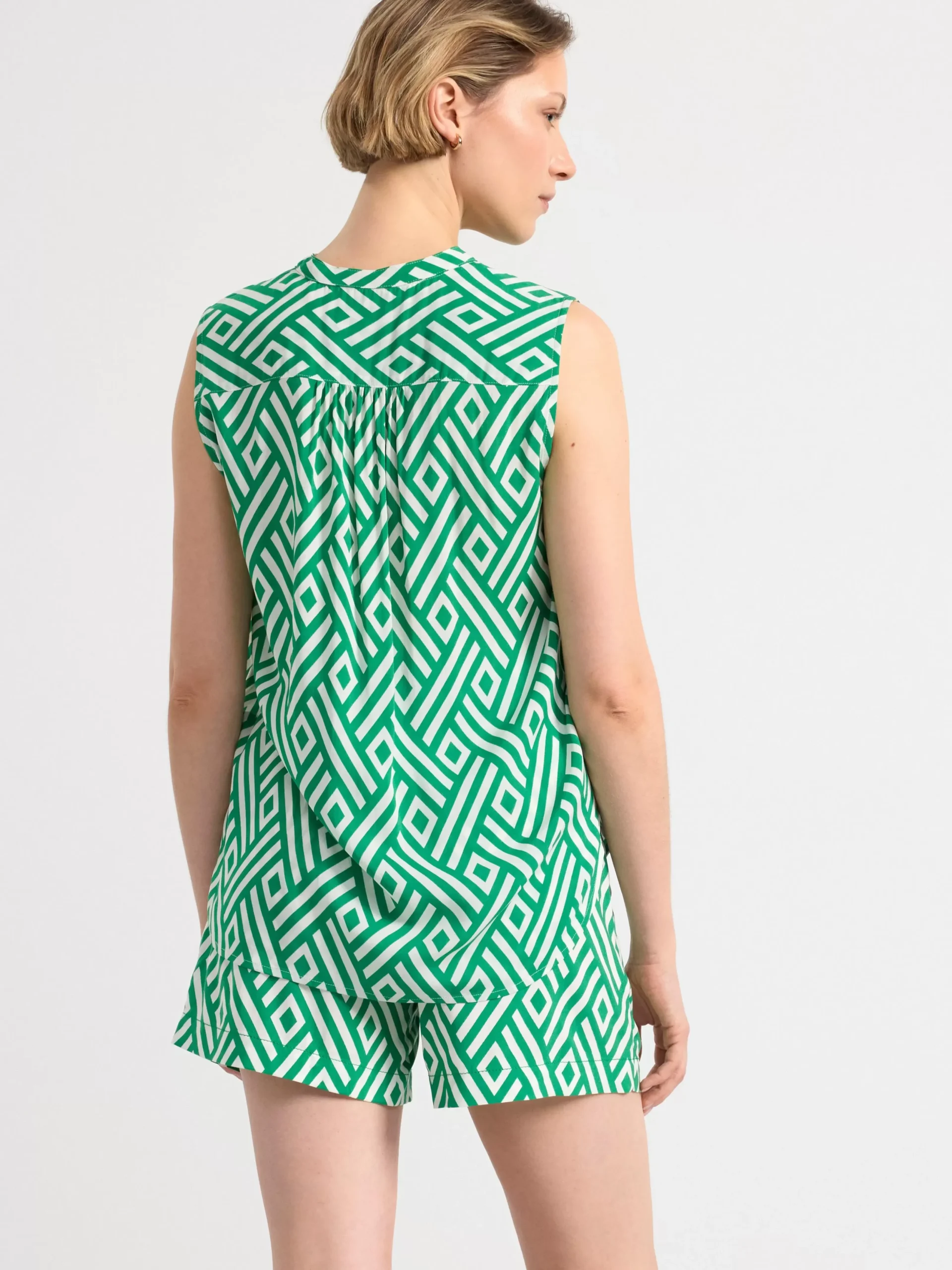 Blusar & Skjortor>Lindex Armlos Blus Med Monster Green