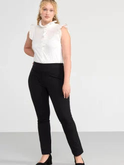 Blusar & Skjortor>Lindex Armlos Blus Med Volanger Off White