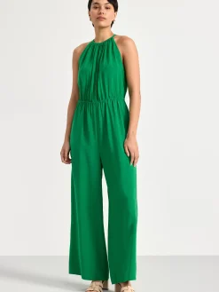 Klänningar>Lindex Armlos Jumpsuit Green