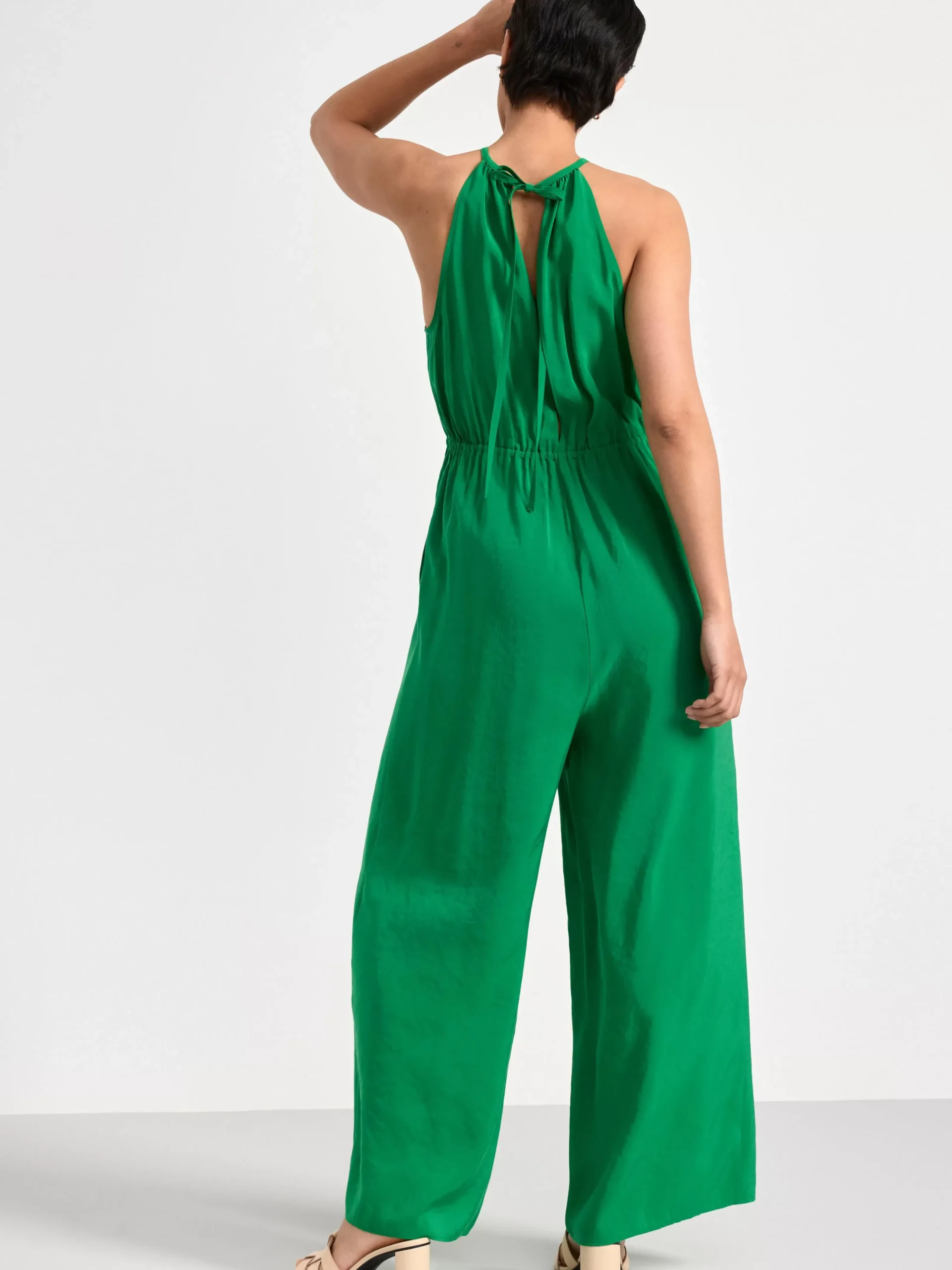 Klänningar>Lindex Armlos Jumpsuit Green