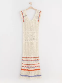 Klänningar>Lindex Armlos Stickad Klanning Beige