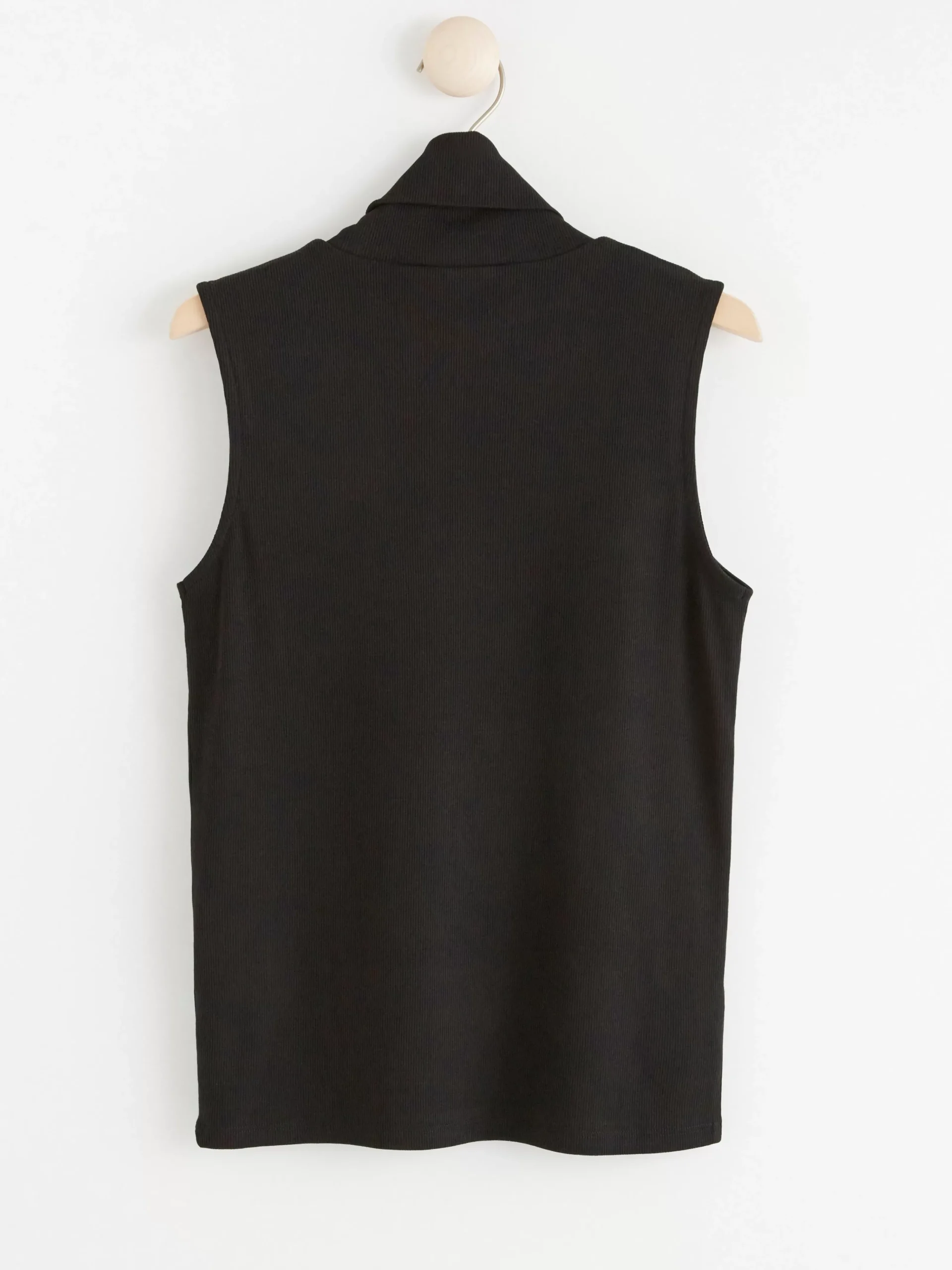 Toppar & T-Shirts>Lindex Armlos Topp Med Polokrage Black