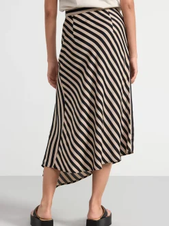 Kjolar>Lindex Asymmetrisk Midikjol Black