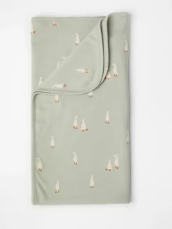 Nyfodd>Lindex Babyfilt Med Gass Dusty Green