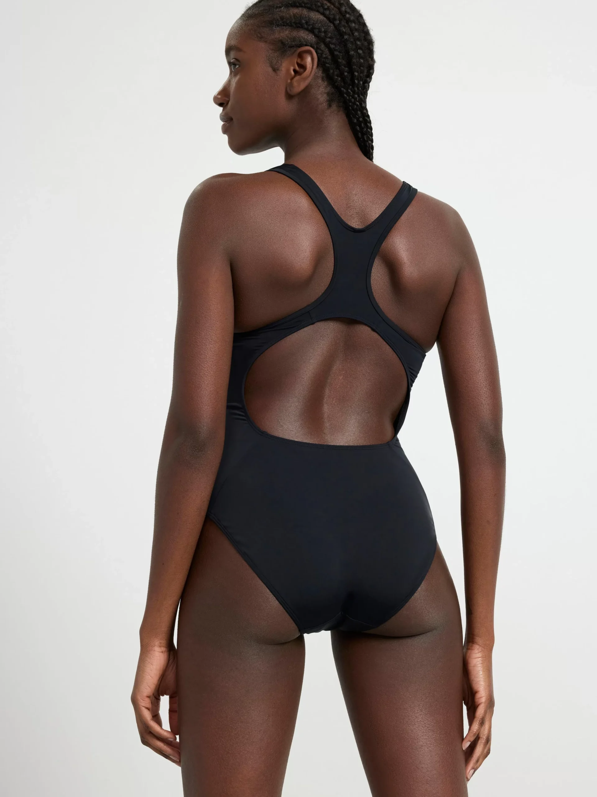 Träningskläder>Lindex Baddrakt Med Oppning Baktill Black