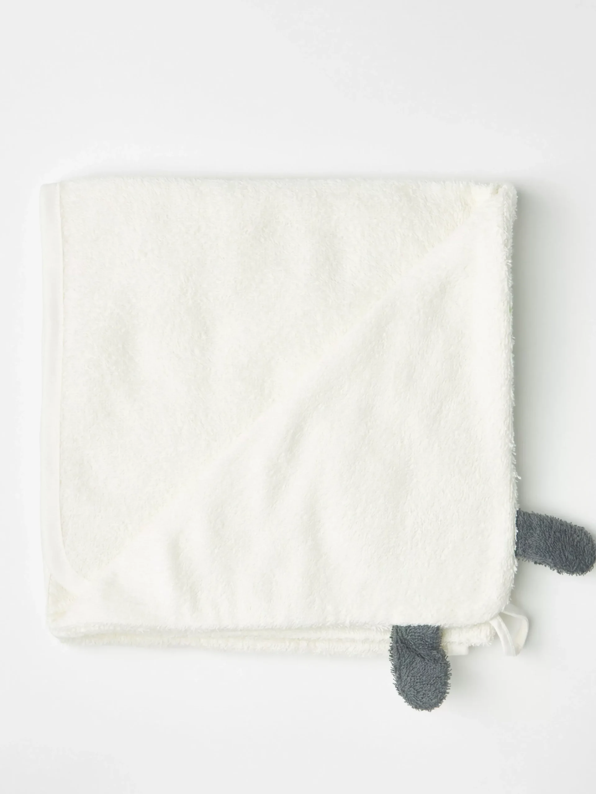 Nyfodd>Lindex Badhandduk I Frotte Med Lammhuva Light Dusty White