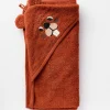 Accessoarer>Lindex Badhandduk Med Baverhuva I Frotte Dark Dusty Orange