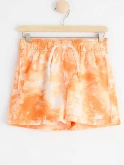 Badkläder & Uv>Lindex Badshorts Med Batikmonster Light Dusty Orange
