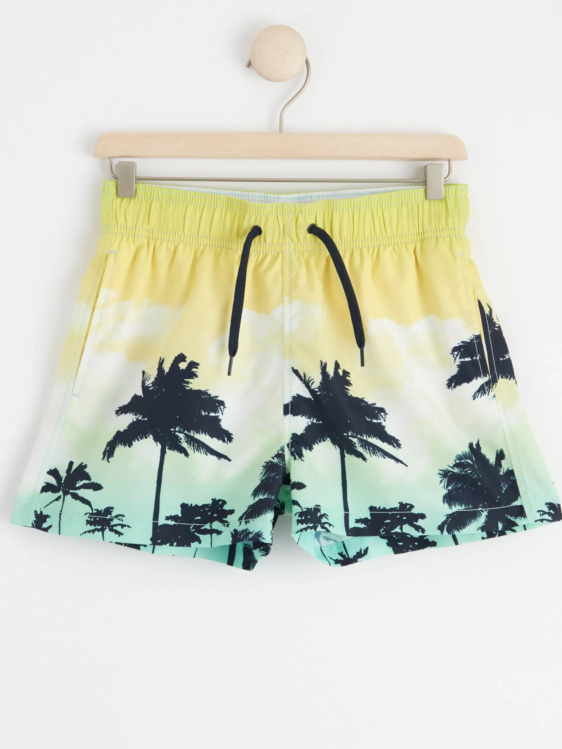 Badkläder & Uv>Lindex Badshorts Med Palmer Light Aqua