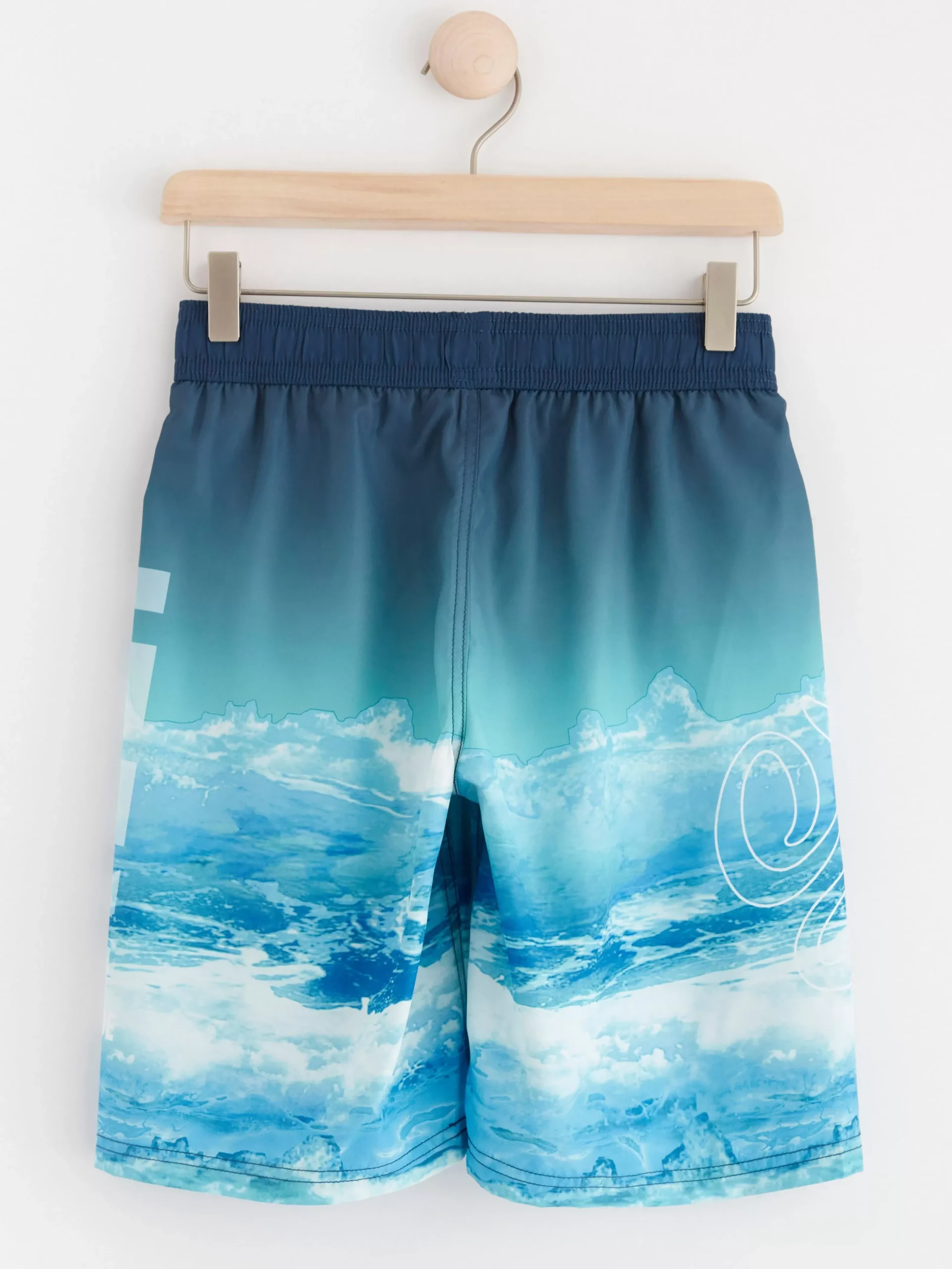 Badkläder & Uv>Lindex Badshorts Med Surfmonster Light Turquoise