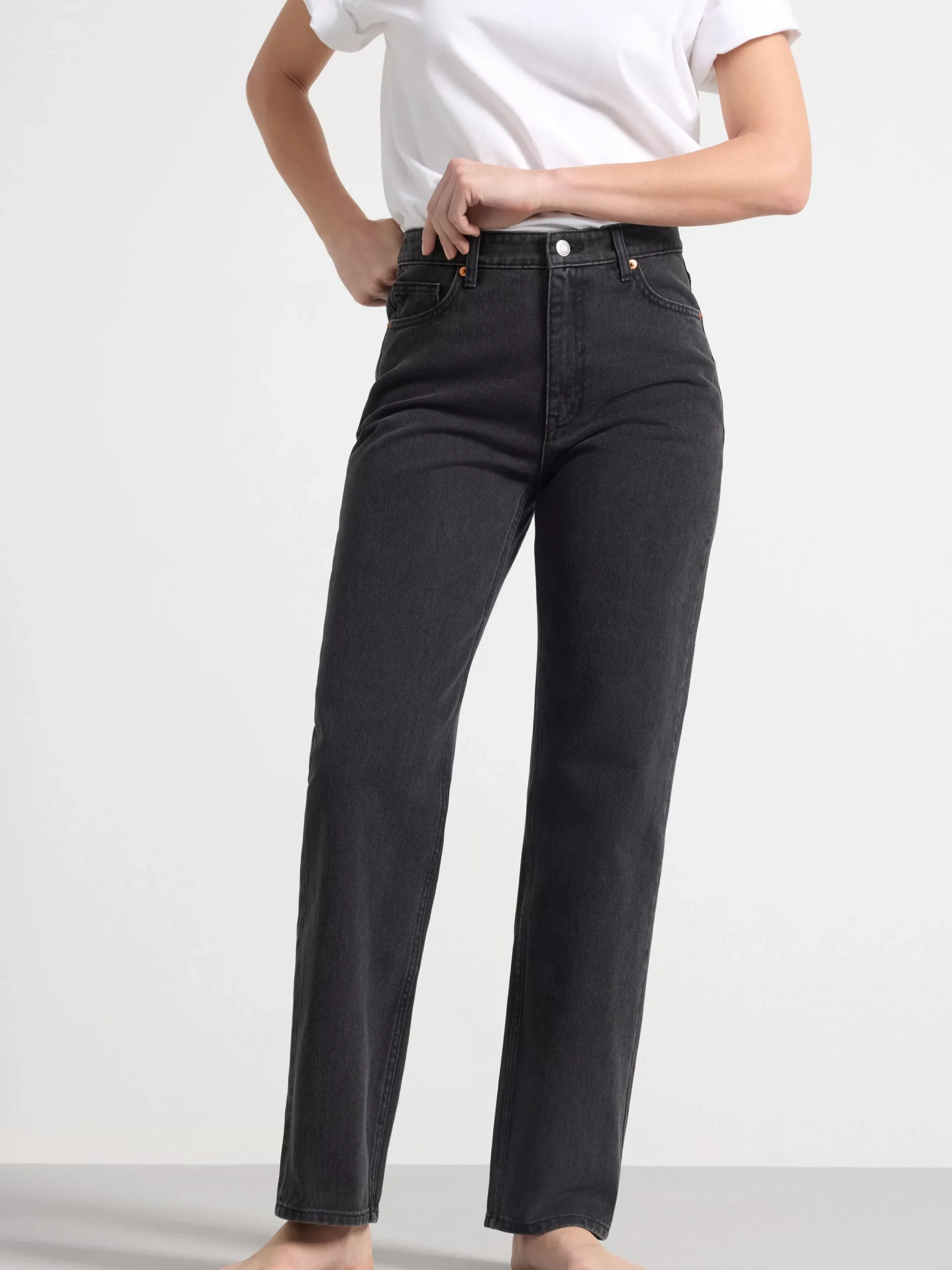Jeans>Lindex Betty Raka High Waist Jeans Black