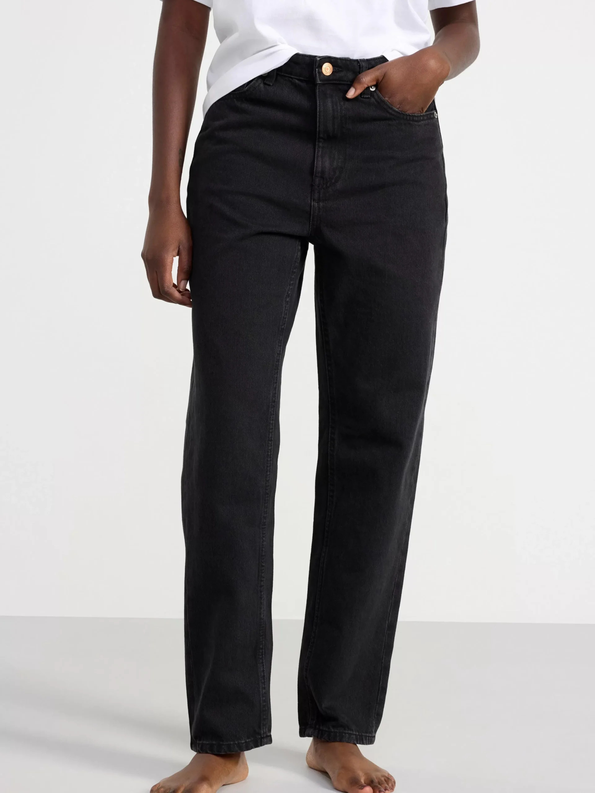 Jeans>Lindex Betty Raka High Waist Jeans Black