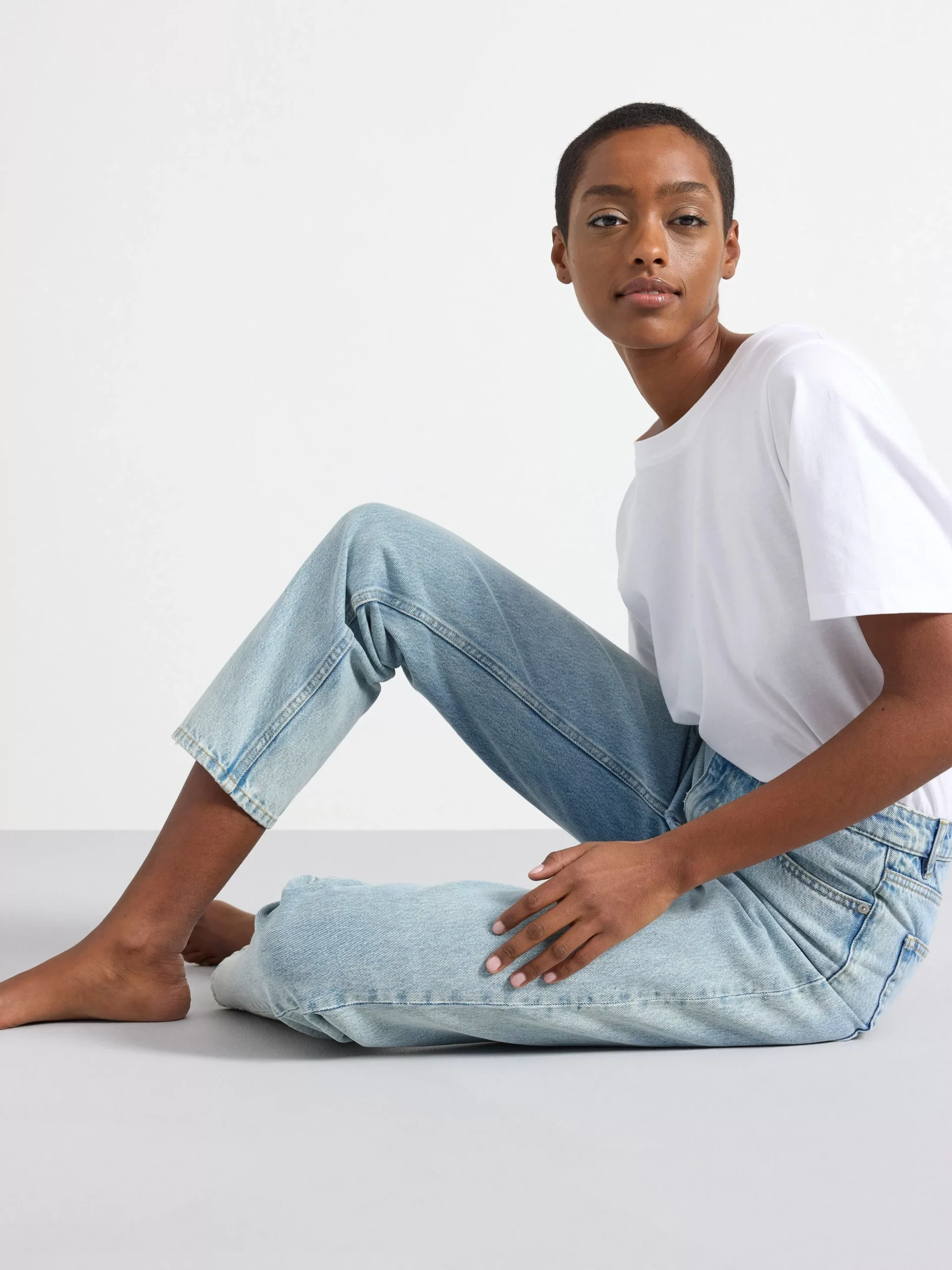 Jeans>Lindex Betty Raka High Waist Jeans Light Denim