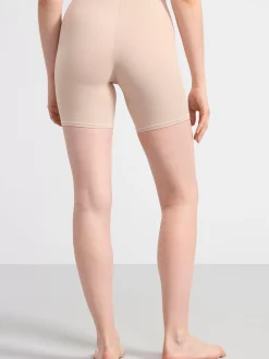 Trosor>Lindex Biker Trosa Med Hog Midja Beige