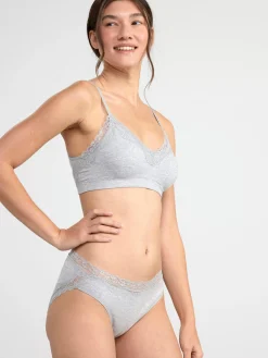 Trosor>Lindex Bikini Regular Waist Trosa Light Grey Melange