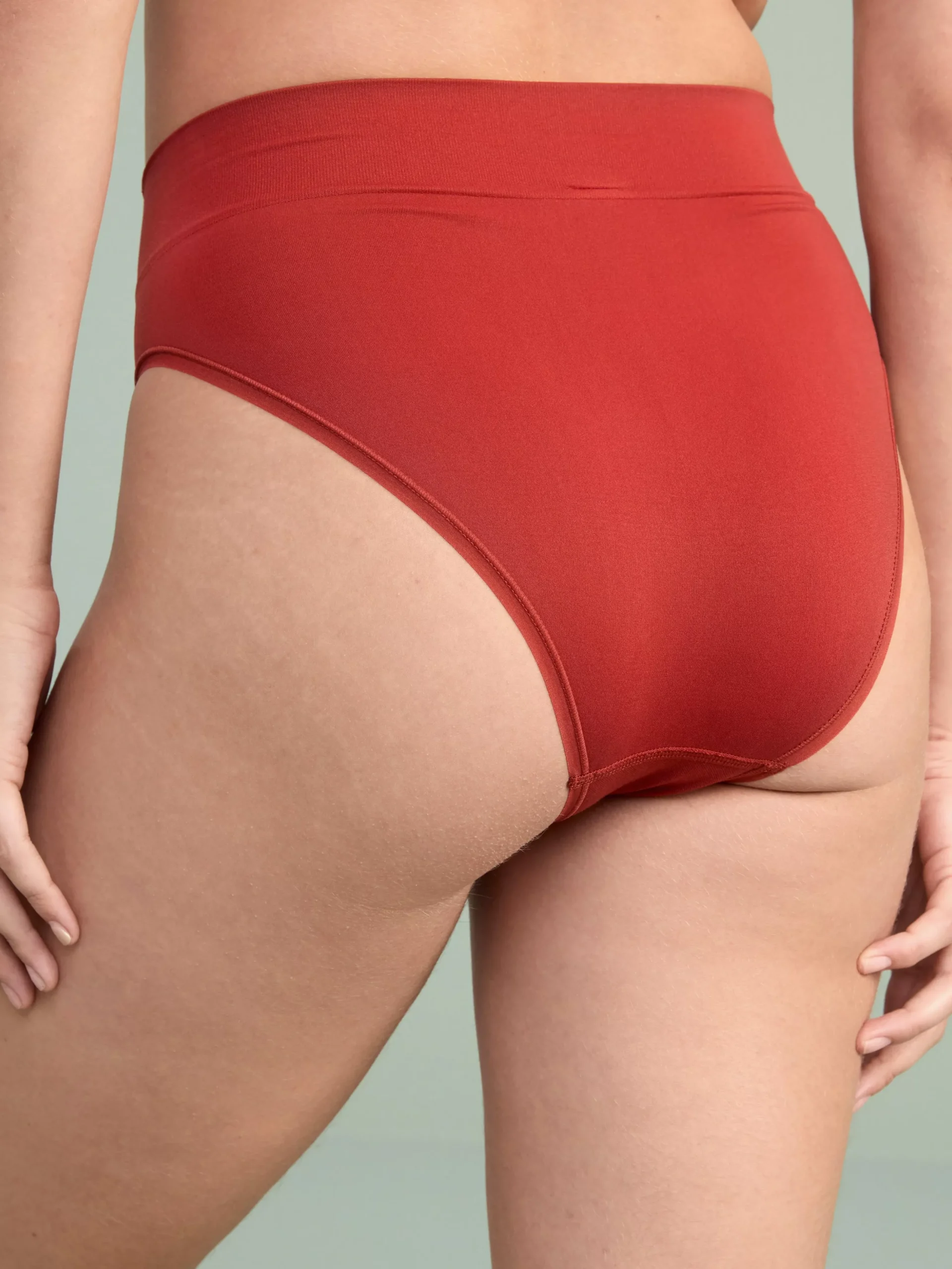 Trosor>Lindex Bikini Trosa High Waist Dark Dusty Red