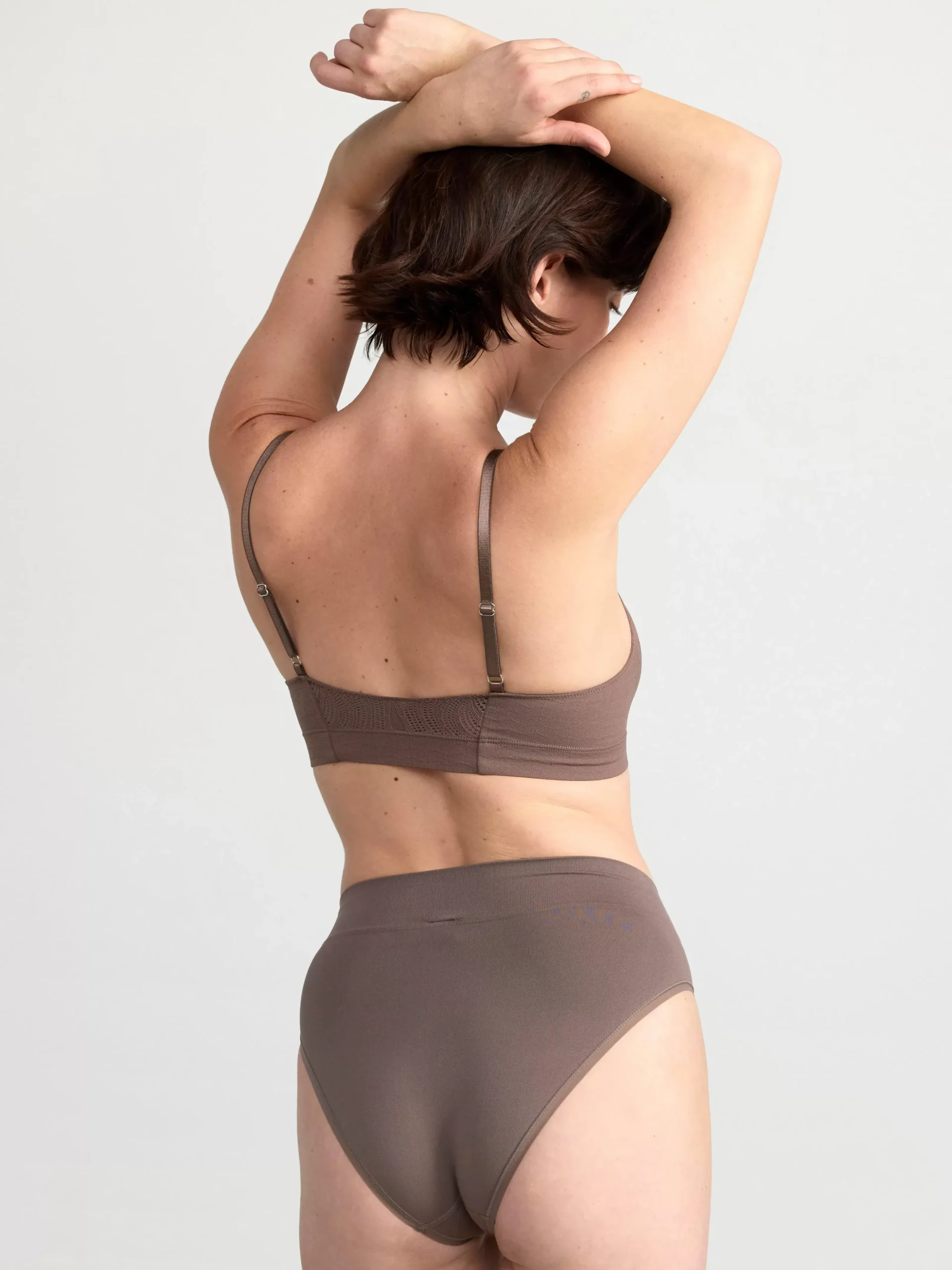 Trosor>Lindex Bikini Trosa High Waist Dark Dusty Brown