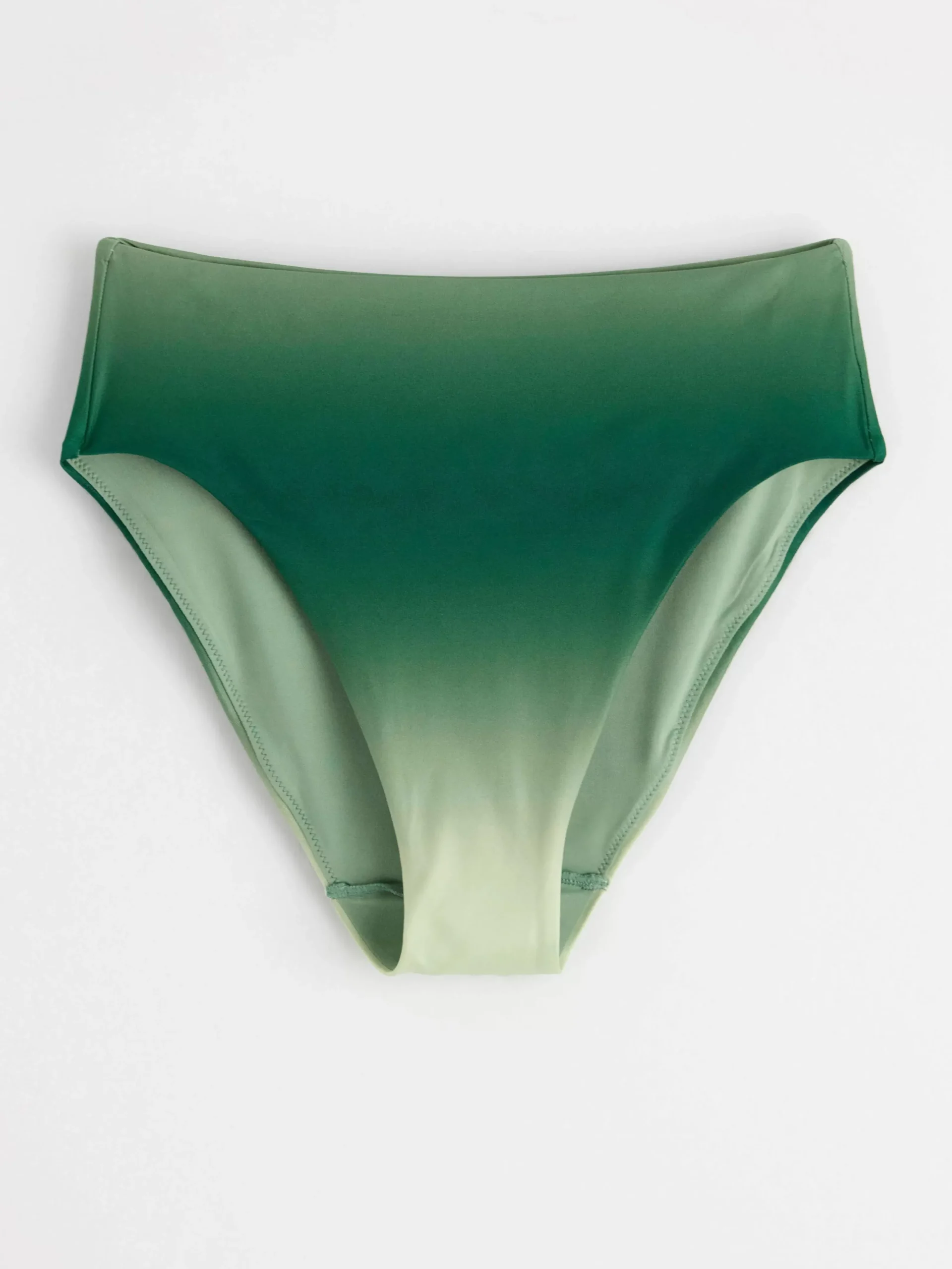 Badkläder>Lindex Bikinibyxa Med Hog Midja Och Tonande Farg Dark Dusty Green