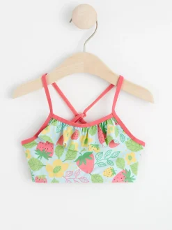 Badkläder & Uv>Lindex Bikinitopp Med Volang Light Blue