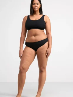 Badkläder>Lindex Bikinitrosa Med Krinklad Struktur Black