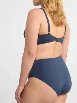 Badkläder>Lindex Bikinitrosa Shaping Dark Blue