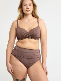 Badkläder>Lindex Bikinitrosa Shaping Dark Dusty Brown