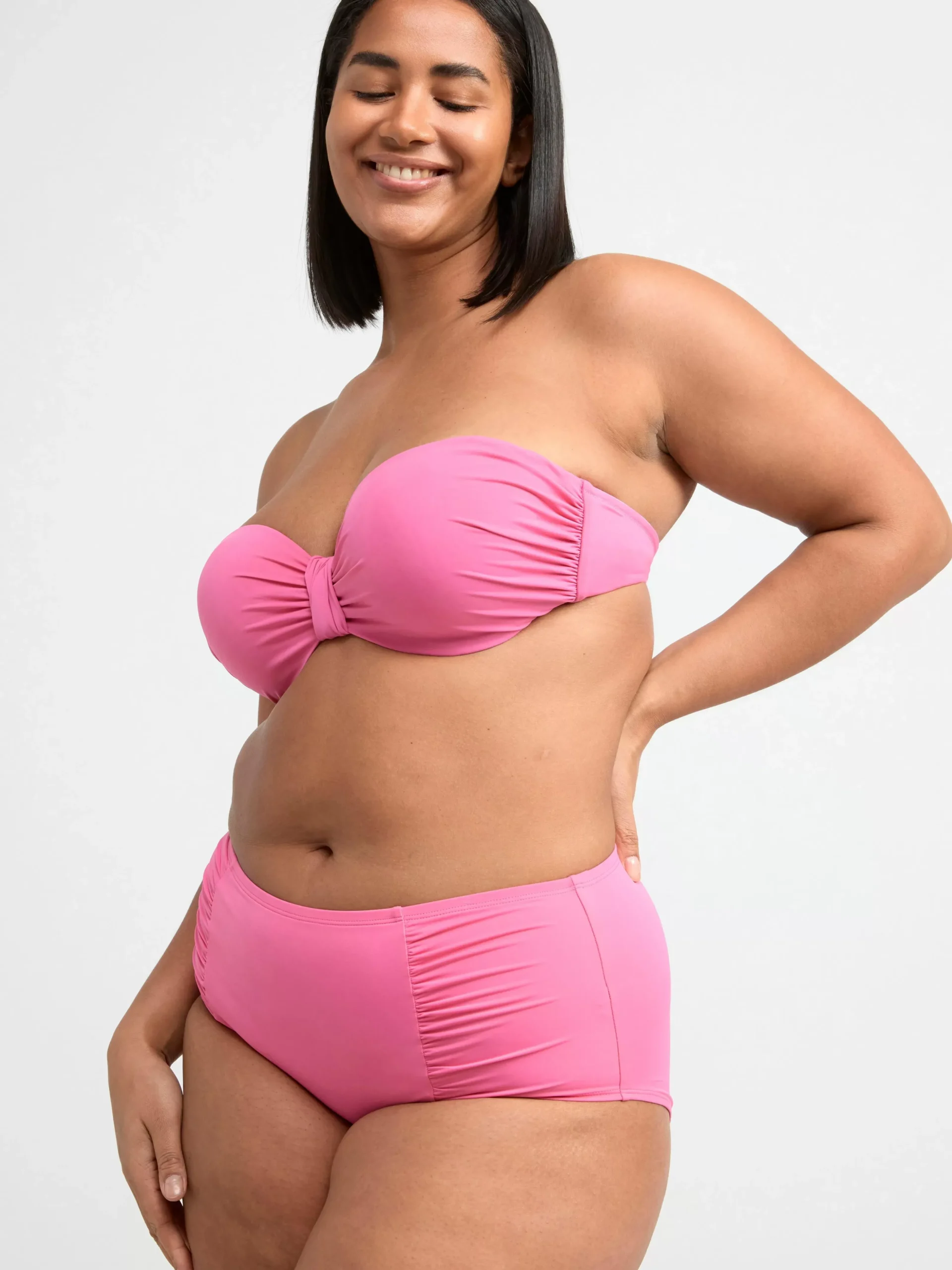 Badkläder>Lindex Bikiniunderdel I Hipstermodell Med Medelhog Midja Pink