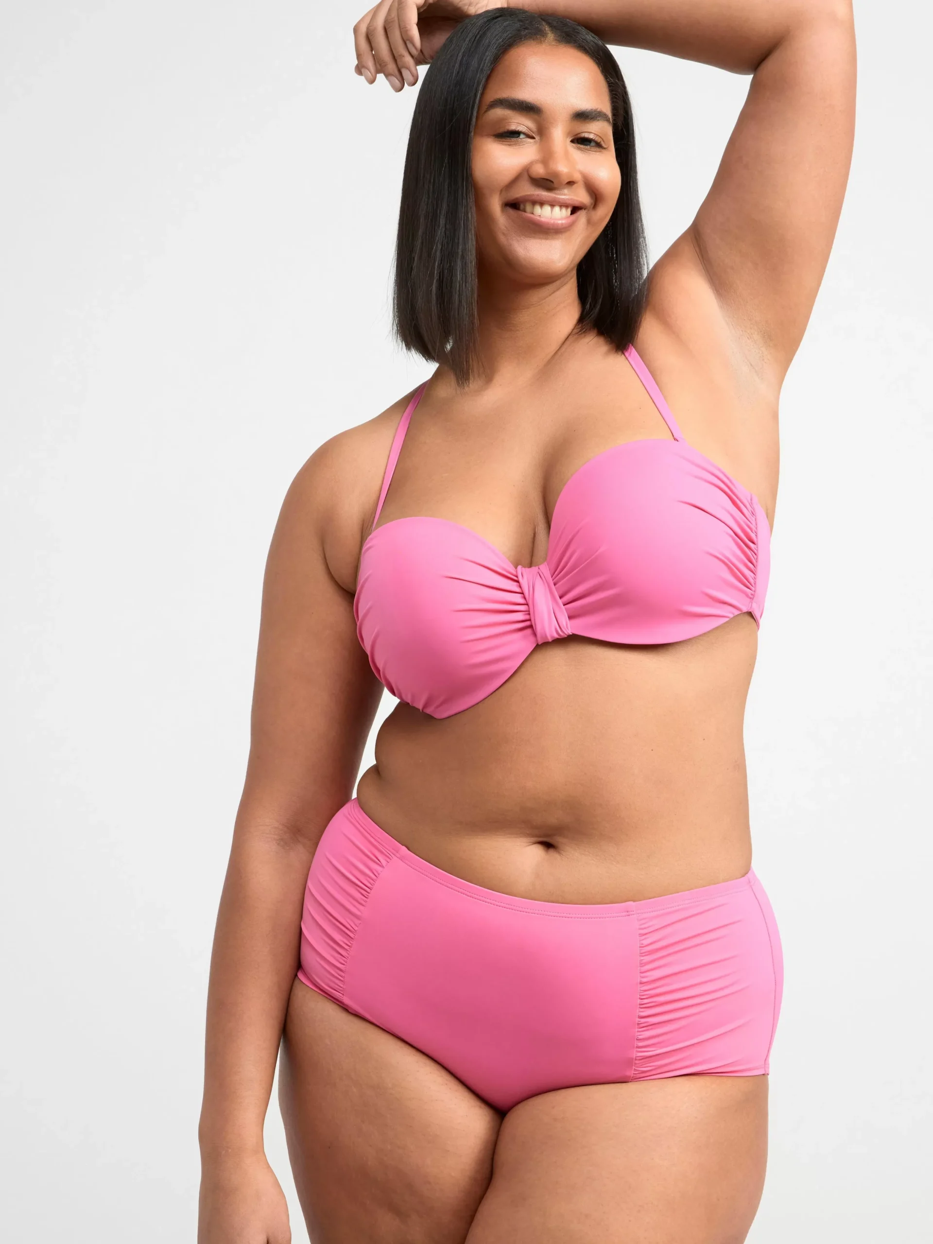 Badkläder>Lindex Bikiniunderdel I Hipstermodell Med Medelhog Midja Pink