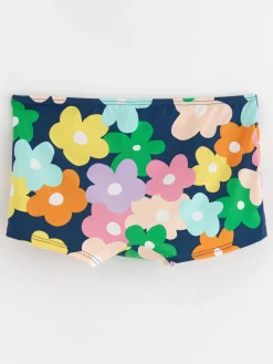 Badkläder & Uv>Lindex Bikiniunderdel Med Blommor Dark Dusty Blue