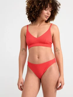 Badkläder>Lindex Bikiniunderdel Regular Waist Light Red