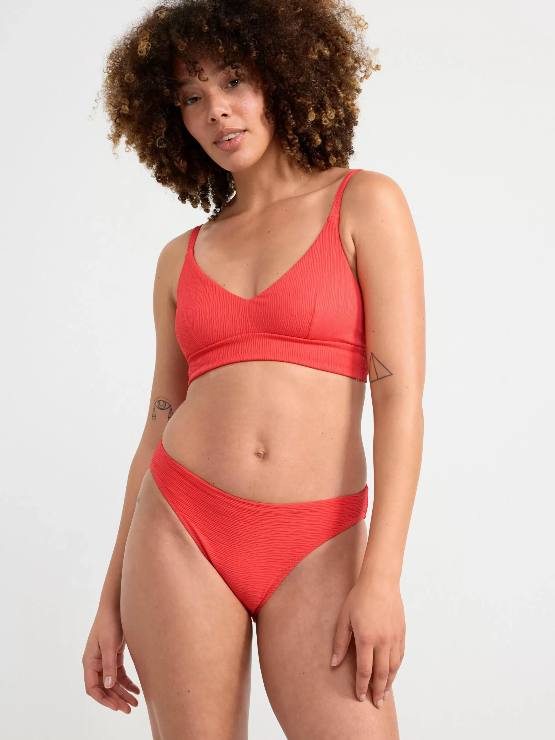 Badkläder>Lindex Bikiniunderdel Regular Waist Light Red
