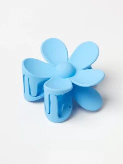 Accessoarer>Lindex Blomformad Harklamma Light Blue