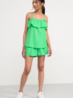 Toppar & T-Shirts>Lindex Blus I Linneblandning Green