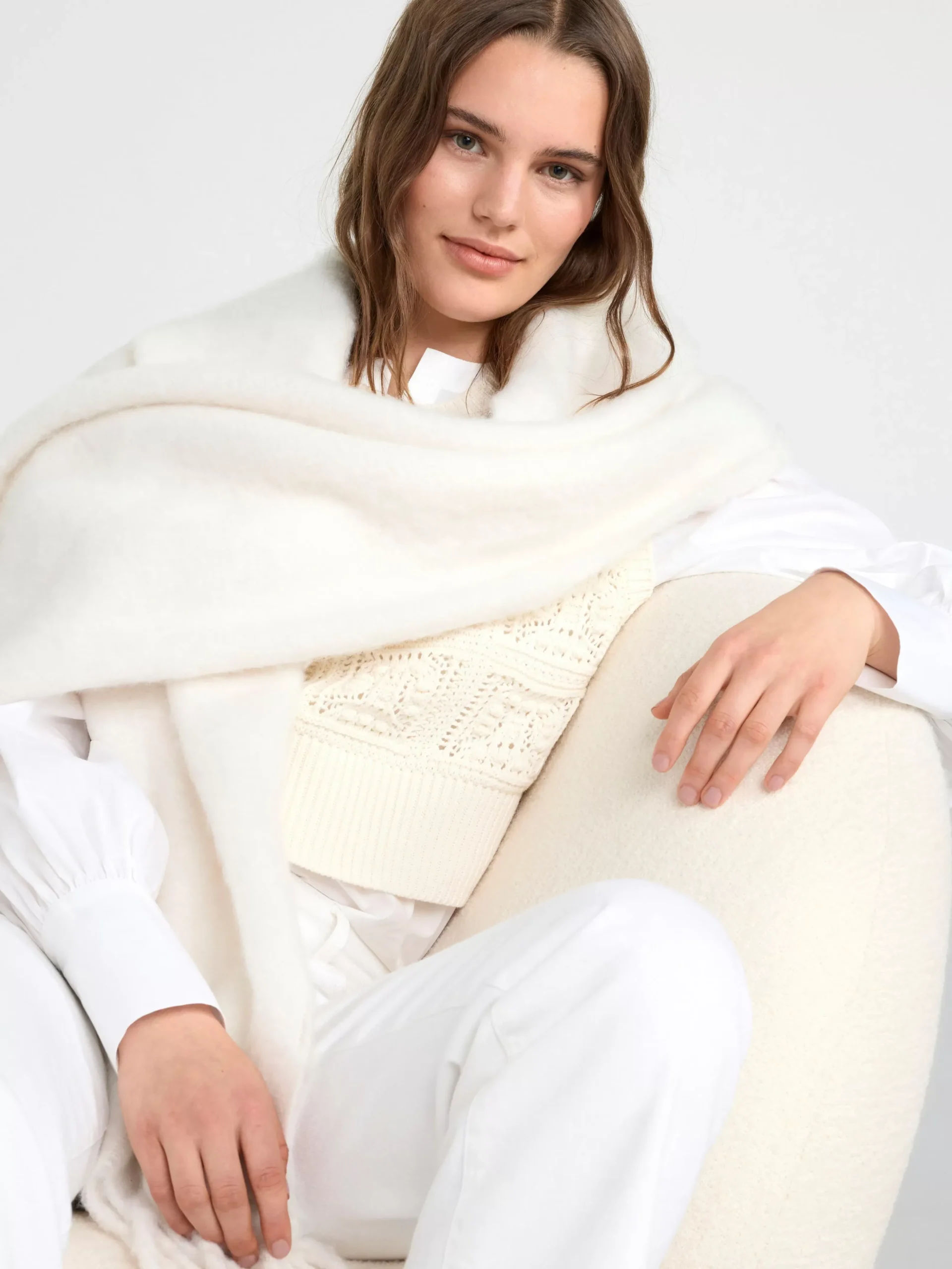 Blusar & Skjortor>Lindex Blus Med Puffarm White