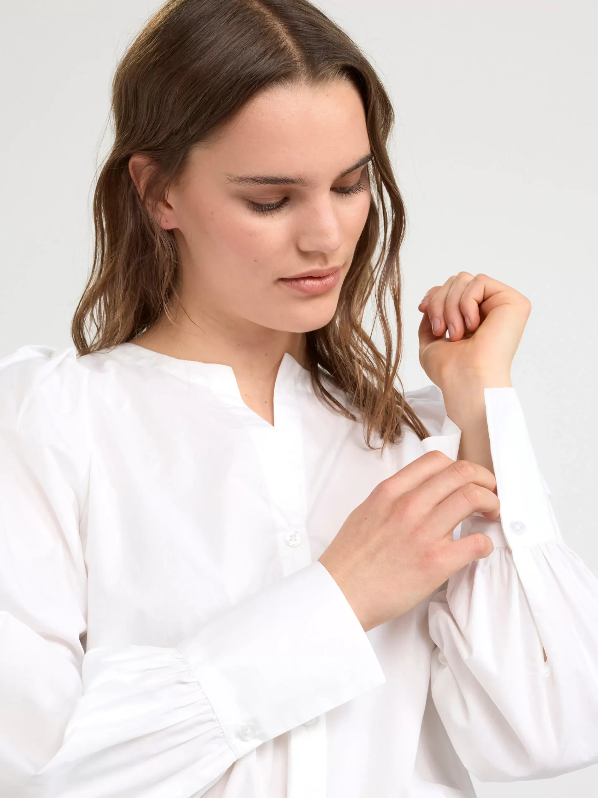 Blusar & Skjortor>Lindex Blus Med Puffarm White