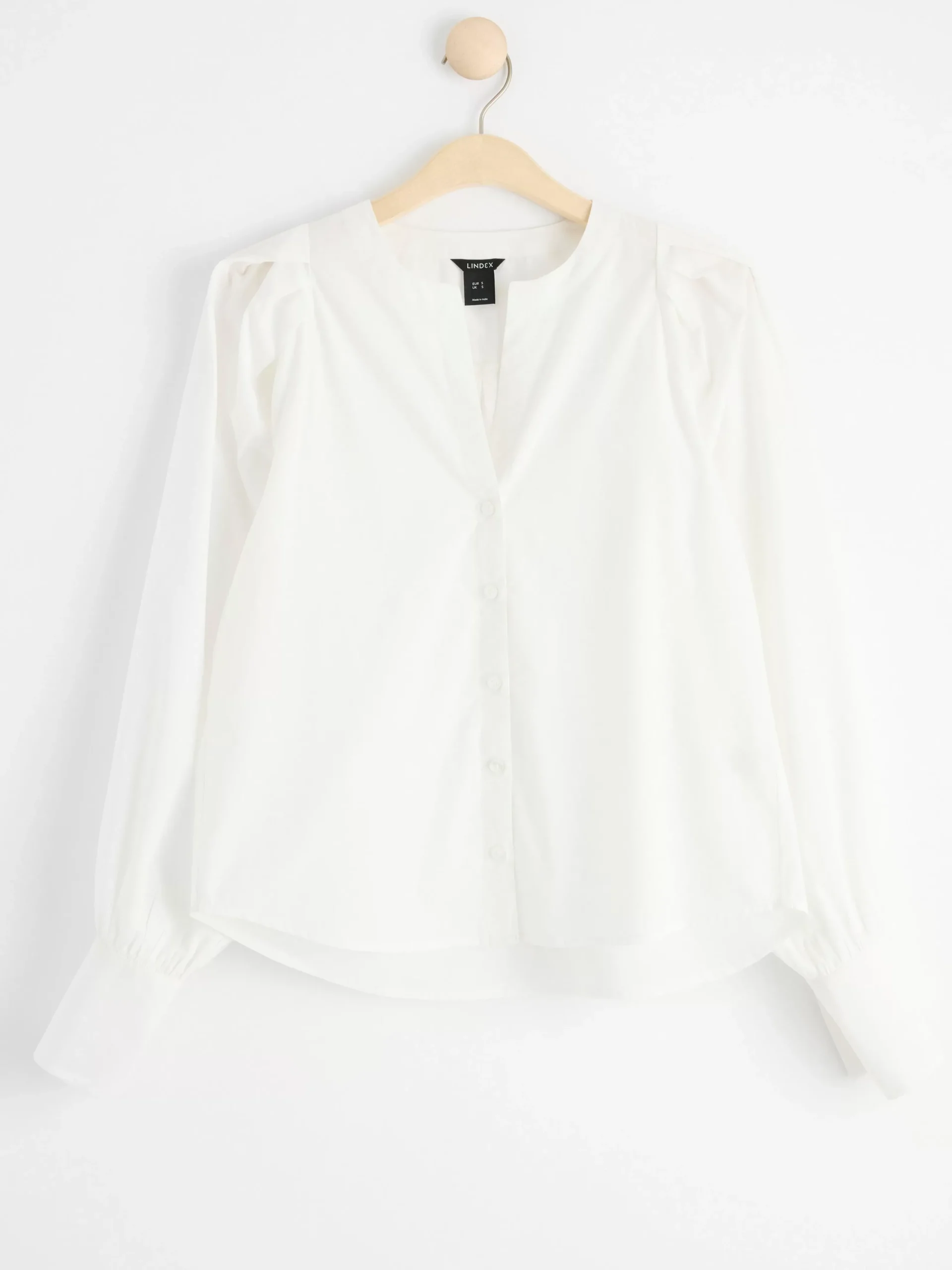 Blusar & Skjortor>Lindex Blus Med Puffarm White