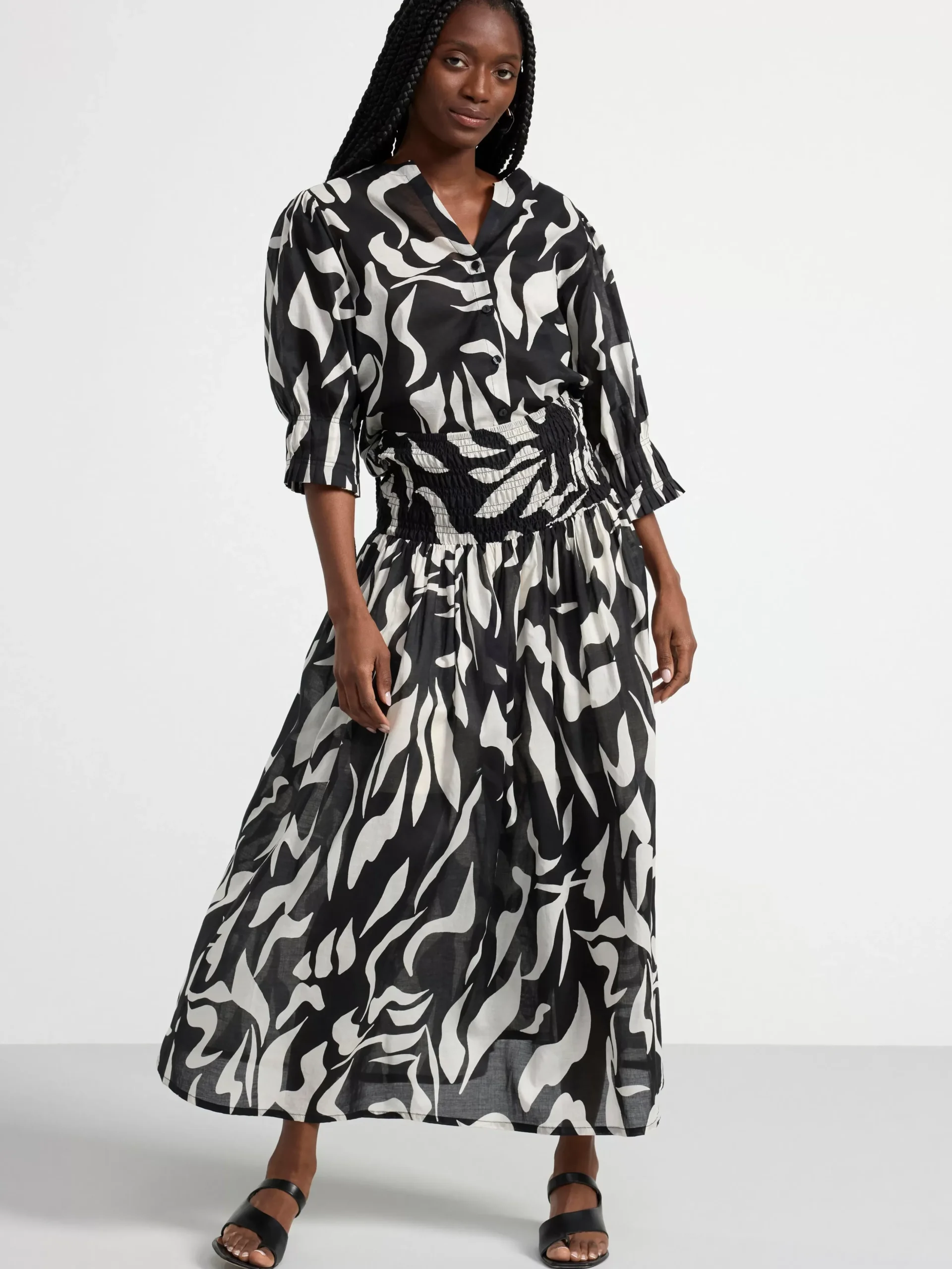 Blusar & Skjortor>Lindex Blus Med Puffarm Black