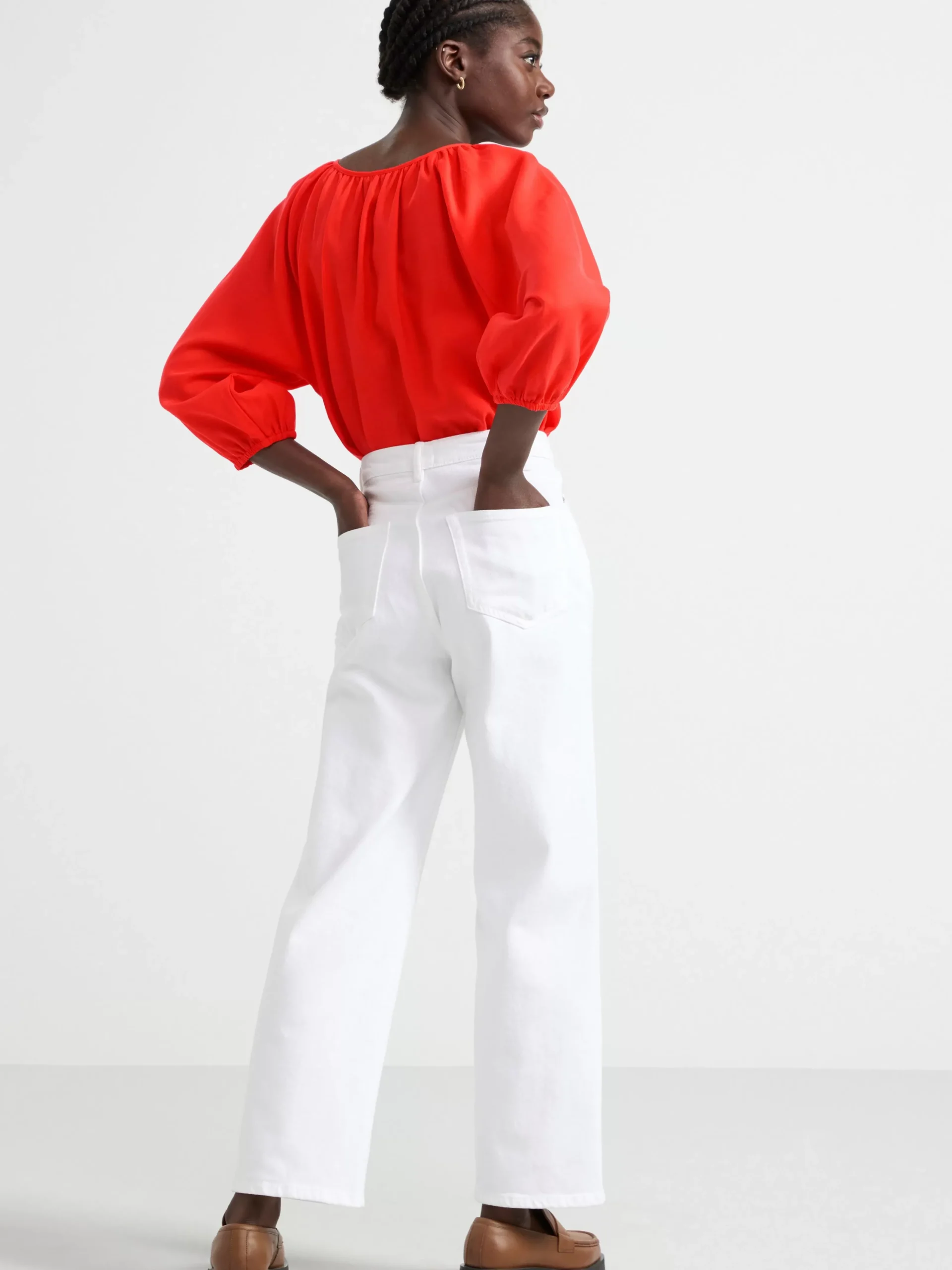 Blusar & Skjortor>Lindex Blus Med Trekvartsarm Strong Red