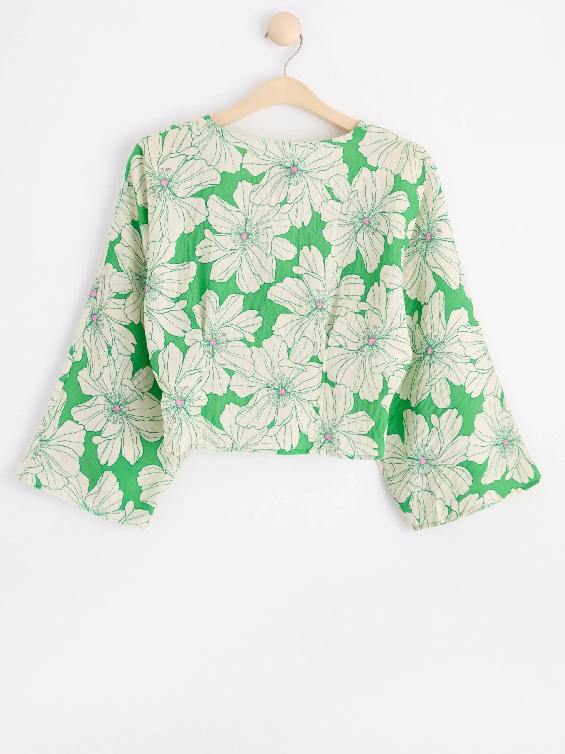 Blusar & Skjortor>Lindex Blus Med Vid Arm Green