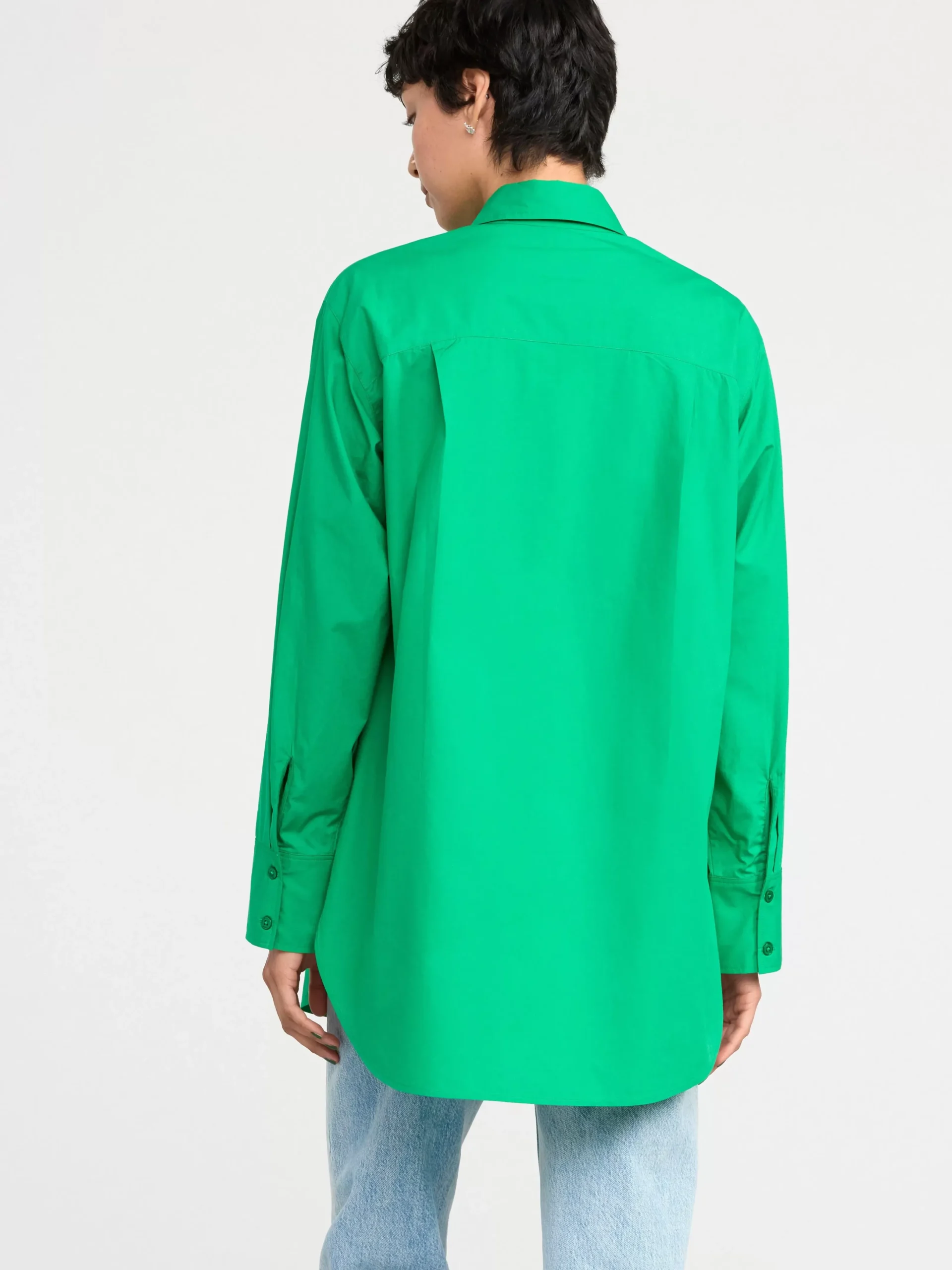 Blusar & Skjortor>Lindex Bomullsskjorta I Oversize-Modell Green