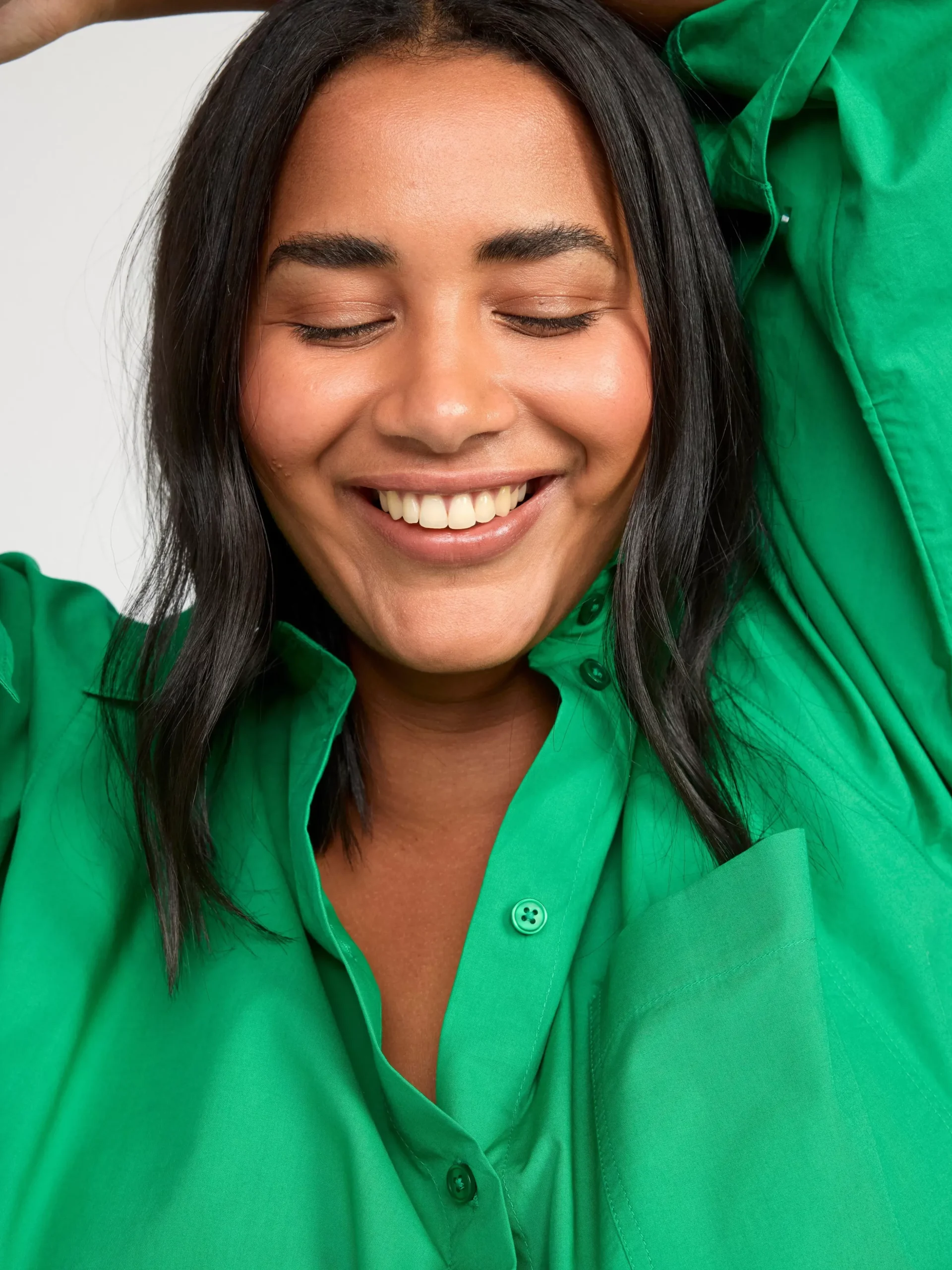 Blusar & Skjortor>Lindex Bomullsskjorta I Oversize-Modell Green