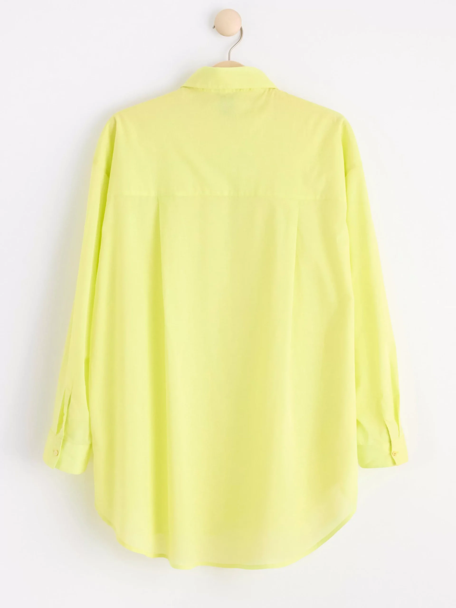 Blusar & Skjortor>Lindex Bomullsskjorta Med Lang Arm Green