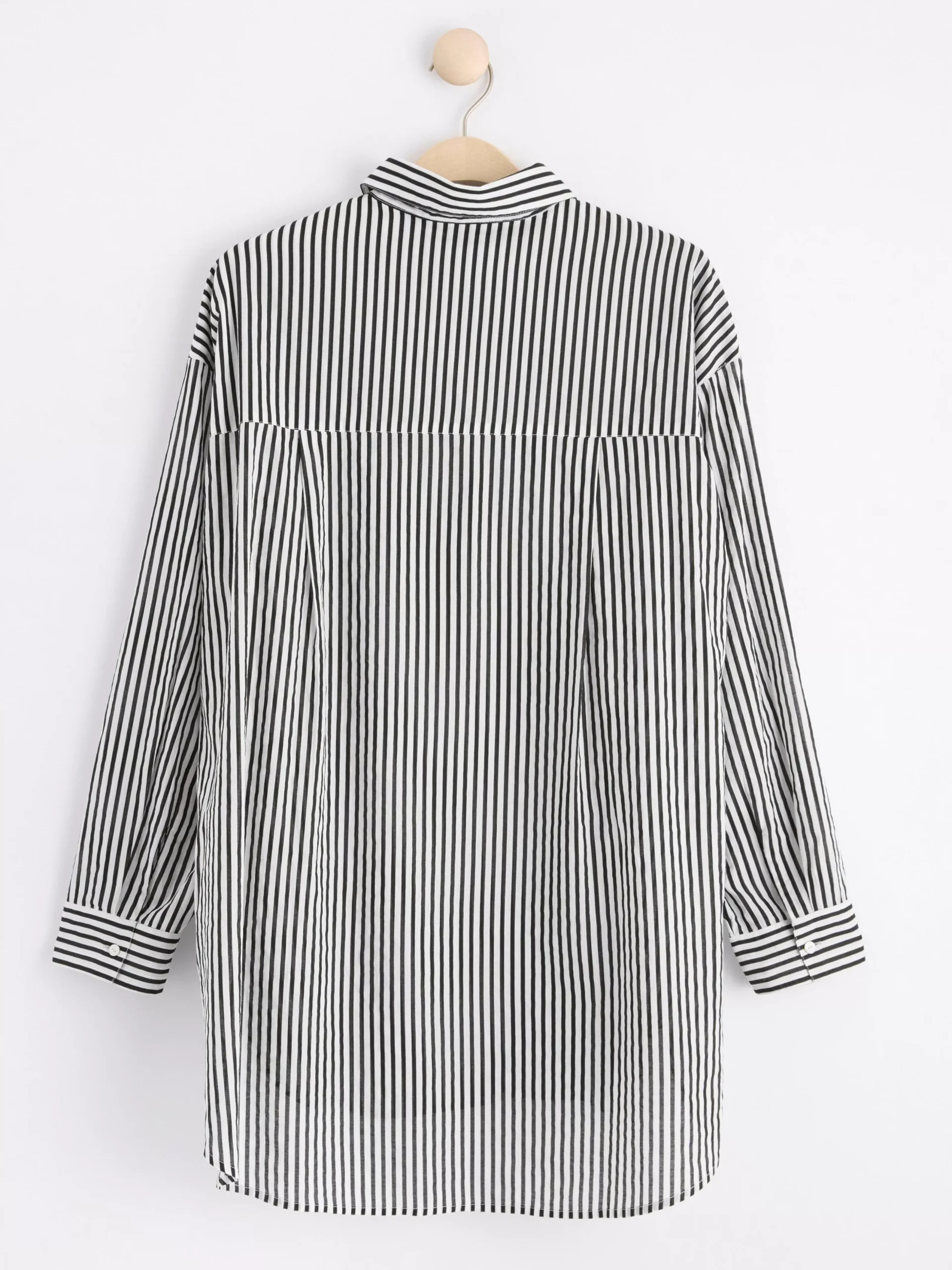 Blusar & Skjortor>Lindex Bomullsskjorta Med Lang Arm Off White