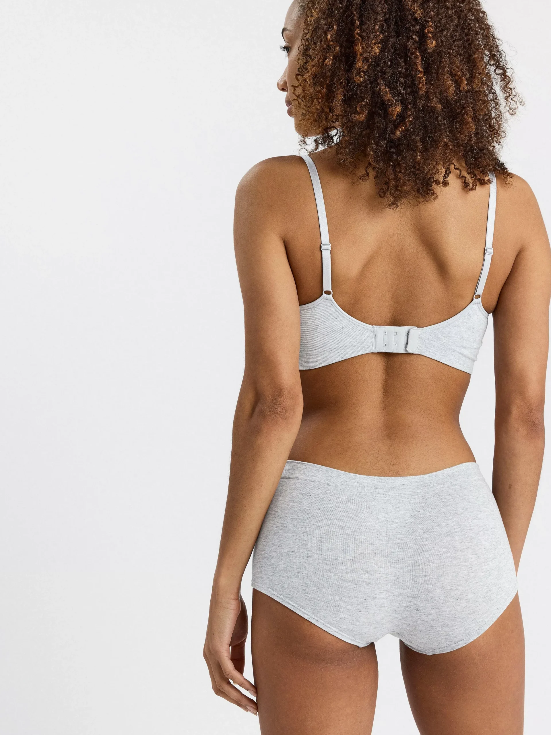 Trosor>Lindex Boxer Regular Trosa Light Grey Melange